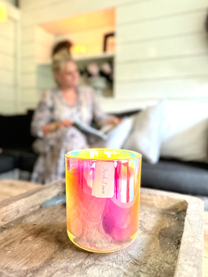 ‘Fresh-Linen’ Anti-mugkaars Iridescent XL